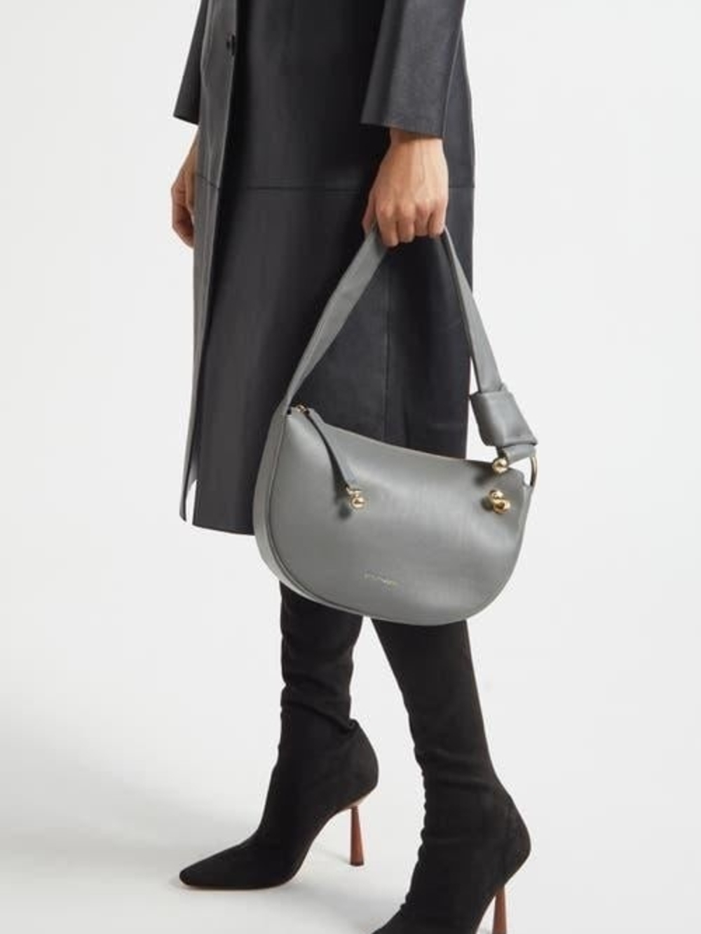 Strathberry Mini Halo Bag – Stone Grey Like New Condition